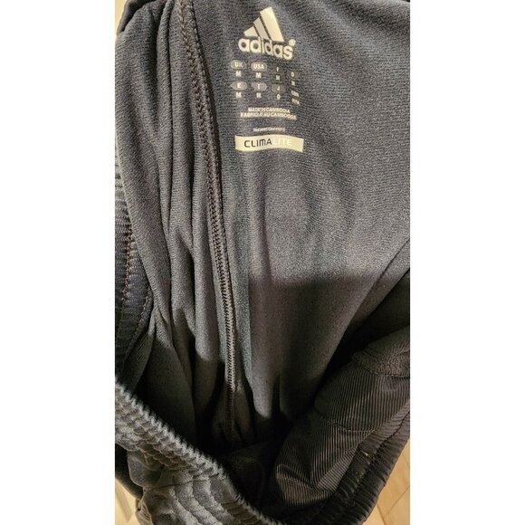 ClimaLite Adidas Mens Sz Med Athletic Pants Dark Green/White Stripe Green Logo - Picture 11 of 11